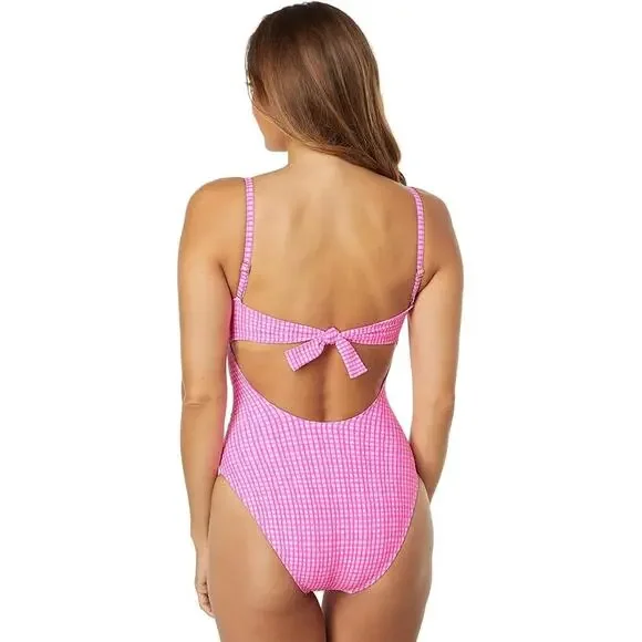 Lilly Pulitzer Women's The Same Line Bandeau One Piece Swimsuit Pink Size 14 NWT - Picture 3 of 11